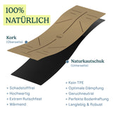 Yoga-Matte CorkFlow | professionelle Yoga-Matte | 4mm dick | aus Naturkork hergestellt