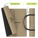 Yoga-Matte CorkFlow | professionelle Yoga-Matte | 4mm dick | aus Naturkork hergestellt