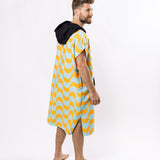 Surf-Poncho Copacabana Yellow - für Frauen & Männer - aus schnelltrocknender und ultra-leichter Mikrofaser